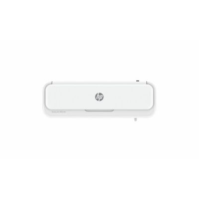 2. HP Laminator ONELAM 400 A3, na zimno/gorąco, zintegrowany trymer, zaokrąglacz rogów, prędkość 40cm/min + 15 folii: 3xA4, 4xA5, 4xA6, 4xB-CARD, biały