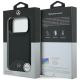 8. Etui Mercedes Leather Wood Effect and Curve MagSafe na iPhone 17 Pro Max - czarne