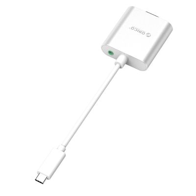 2. Adapter Orico PTAV USB-C - VGA i mini jack 3.5 mm Full HD 0.15 m - srebrny