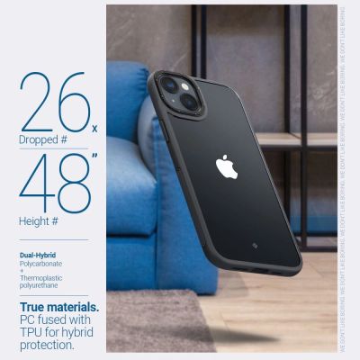 7. Etui Caseology Skyfall na iPhone 14 Plus - czarny mat