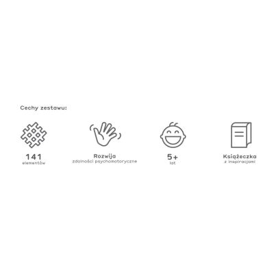 4. MARIOINEX Klocki Mini Waffle Konstruktor Expert, 141 elementów