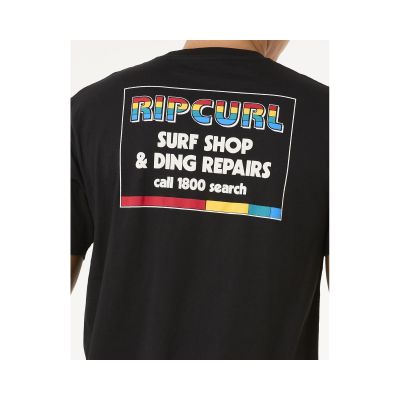 3. Koszulka RIP CURL Surf Revival Ding Repair Tee czarny