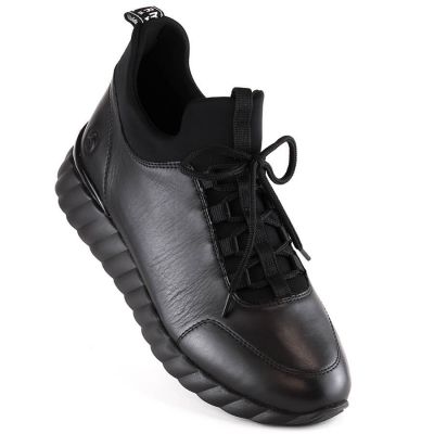 Skórzane półbuty Rieker W RKR611B czarne