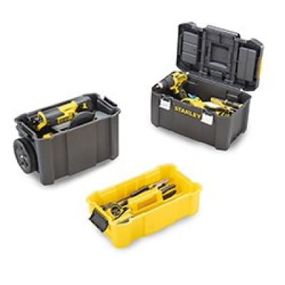 2. Stanley Essential Twarda kaseta na narzędzie Plastik Szary, Żółty