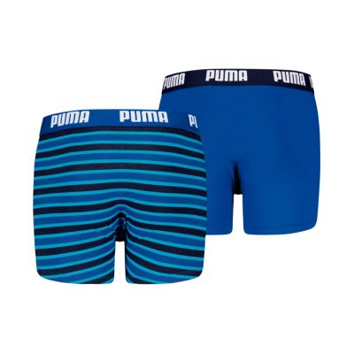 3. Bokserki dla dzieci Puma Everyday Striped 2 pak niebiesko-czarne 938970 04