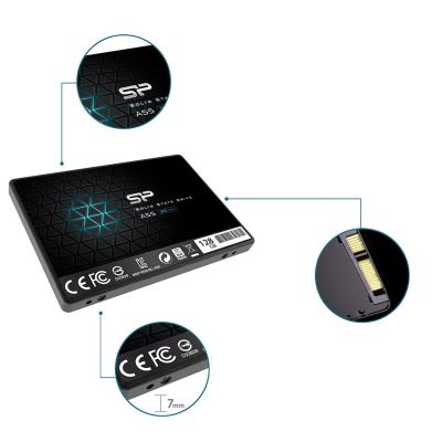 5. Dysk SSD Silicon Power Ace A55 128GB 2,5" SATA III 550/420 MB/s (SP128GBSS3A55S25)