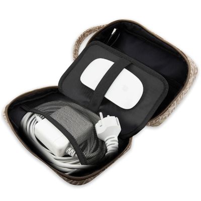4. Torba Guess GCube Stripes - brązowa