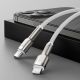 9. Kabel Baseus Cafule Series Metal Data USB-C / Lightning 20W PD 2 m - biały