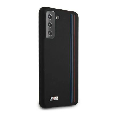 4. Etui BMW Silicone Stripes M Collection na Samsung Galaxy S21+ - czarne