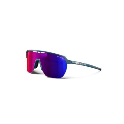 Okulary przeciwsłoneczne Julbo Frequency - Spectron 3 HD - shiny blue/black