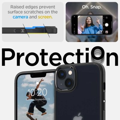 8. Etui Spigen Ultra Hybrid na iPhone 14 Plus - matowo-czarne