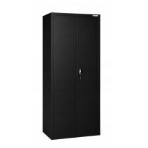 Iron Mate Szafa Gospodarcza Metalowa SATURN 185x90x45 Czarna RAL9005