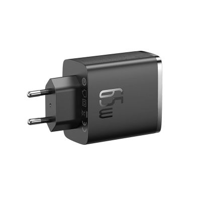 7. Ładowarka GaN Baseus Cube Pro 65W 2x USB-C USB-A - czarna