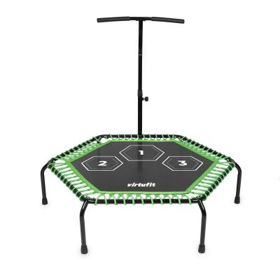 8. VIRTUFIT TRAMPOLINA FITNESS PRO Z UCHWYTEM - CZARNA - 127 CM