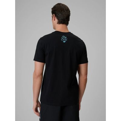 4. T-shirt regular z nadrukiem męski 4F 4FRSS26TTSHM4321-20S