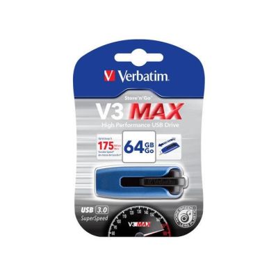 6. Verbatim Store 'n' Go V3 Max pamięć USB 64 GB USB Typu-A 3.2 Gen 1 (3.1 Gen 1) Niebieski