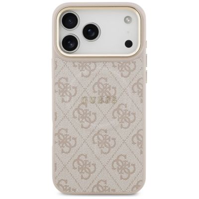 3. Etui Guess 4G PU Classic Logo MagSafe na iPhone 17 Pro Max - różowe