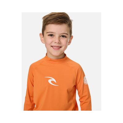 3. Lycra chłopięca RIP CURL Waves Upf L/S-Boy pomarańczowa