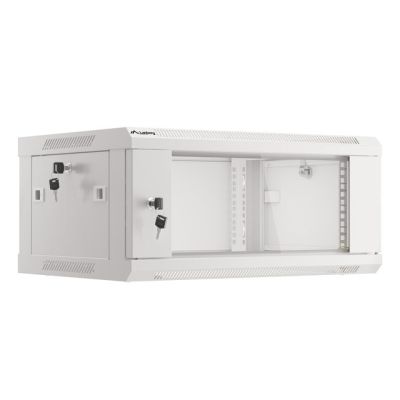 10. Lanberg WF01-6404-10S Stojak 4U Szafa wisząca Szary