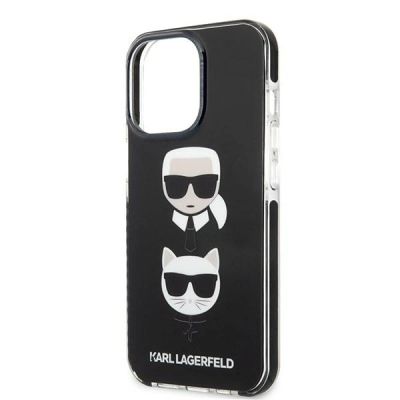 6. Etui Karl Lagerfeld Karl&Choupette Head na iPhone 13 Pro Max - czarne