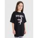 T-shirt oversize z nadrukiem dziewczęcy 4F FJRSS25TTSHF2646-20S
