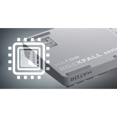 11. Klawiatura dla graczy Hator Rockfall 3 TKL Wireless mechaniczna czarna (klawisze czarno-białe)