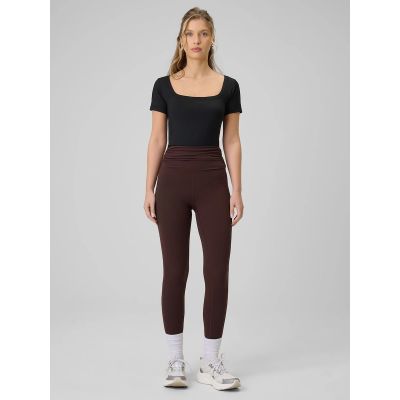 4. T-shirt slim gładki damski 4F 4FRSS26TTSHF3633-20S