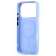 7. Etui Guess Ring Stand 360 Grained Classic Logo MagSafe na iPhone 18 Pro / 17 Pro - jasnoniebieskie