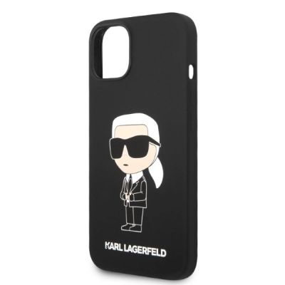 6. Etui Karl Lagerfeld Silicone Ikonik na iPhone 14 Plus - czarne