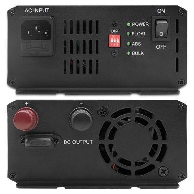 10. Qoltec Inteligentna ładowarka Monolith do akumulatorów LiFePO4 AGM GEL SLA, 20A, 12V