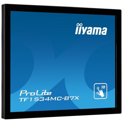 4. iiyama TF1534MC-B7X monitor komputerowy 38,1 cm (15") 1024 x 768 px XGA LED Ekran dotykowy Przeznaczony dla wielu użytkowników Czarny