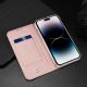 16. Etui do iPhone 15 Pro Max pokrowiec z klapką i portfelem Dux Ducis Skin Pro - różowe