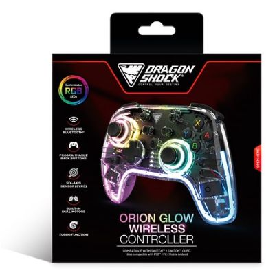 5. Dragonshock Orion Glow Czarny Bluetooth Gamepad Analogowa/Cyfrowa Nintendo Switch
