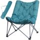 FOTEL CAMPINGOWY HIGH DELUXE Z PODUSZKĄ NIEBIESKI REDCLIFFS