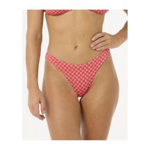 Majtki kąpielowe RIP CURL Shell Cove High Leg Cheeky czerwone