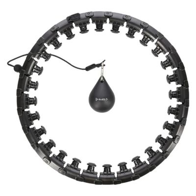 6. Hula hop plus size HMS HHW12 z wypustkami i obciążnikiem czarny