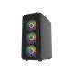 24. FURY OBUDOWA KOMPUTEROWA FURY SHOBO SH4F RGB MIDI Z OKNEM CZARNA