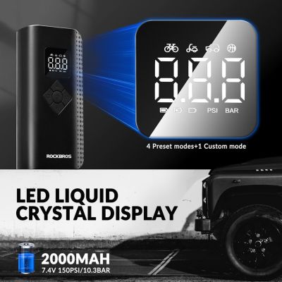 4. Rockbros pompka elektryczna 150PSI A13