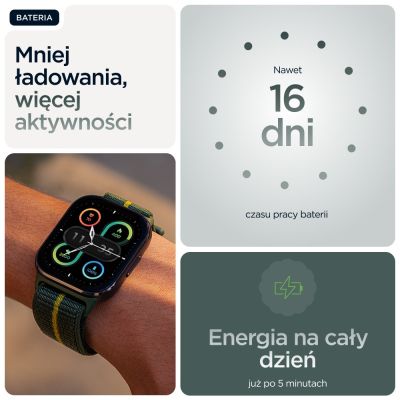 16. Smartwatch Motorola Moto Watch Fit 44 mm Trekking Green