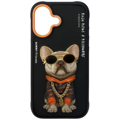 3. Etui Nimmy Glasses Cool Dog do iPhone 17 - czarne