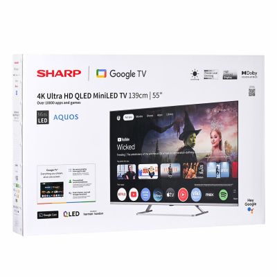 23. Telewizor SHARP 55JP7265E QLED 55" 4K Ultra HD Google TV Dolby Digital Plus Czarny