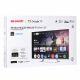 23. Telewizor SHARP 55JP7265E QLED 55" 4K Ultra HD Google TV Dolby Digital Plus Czarny