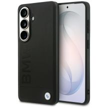 Etui BMW Leather Hot Stamp MagSafe na Samsung Galaxy S26 Plus - czarne