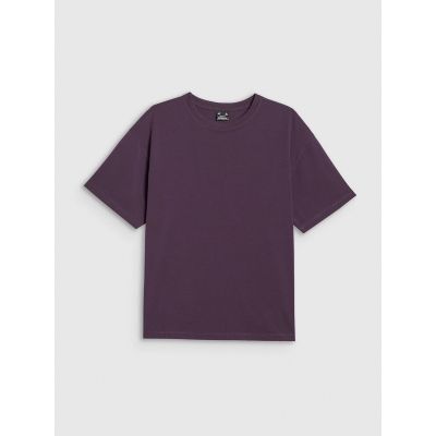 8. T-shirt loose gładki damski 4F 4FRAW25TTSHF3624-50S