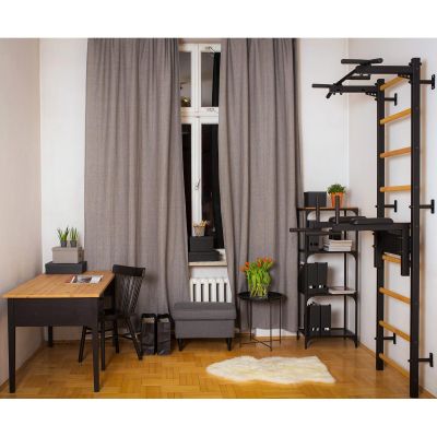 31. DRABINKA GIMNASTYCZNA Z DRĄŻKIEM I PORĘCZĄ DO ĆWICZEŃ BENCHK 722B