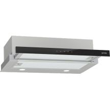Okap teleskopowy GORENJE TH64E3SGB - front czarne szkło