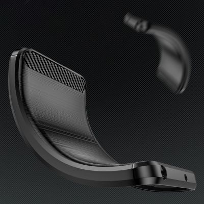 5. Etui Carbon Case elastyczne silikonowe na Xiaomi Redmi Note 14 Pro 4G - czarne