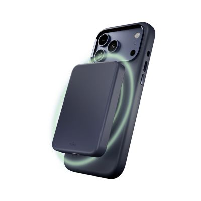 3. Etui silikonowe Puro Icon Mag Pro Liquid Silicone na iPhone 17 Pro Max kompatybilne z MagSafe, z ochroną aparatu i aluminiowymi przyciskami - ciemnoniebieskie