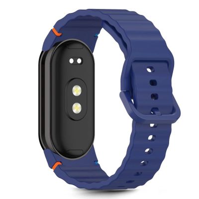 2. Pasek Tech-Protect Silicone Sport na Xiaomi Smart Band 8 / 9 / 10 / NFC - niebieski