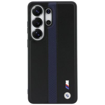 3. Etui BMW Perforated Stripe Logo MagSafe do Samsung Galaxy S26 Ultra - niebieskie
